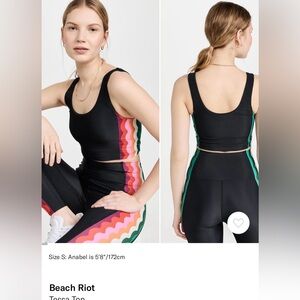 Beach Riot Tessa top and Megan Leggings set xs workout set